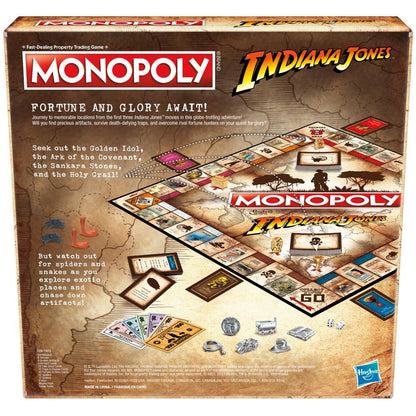 Monopoly -  Indiana Jones Board Game For 2-6 Players Hasbro
