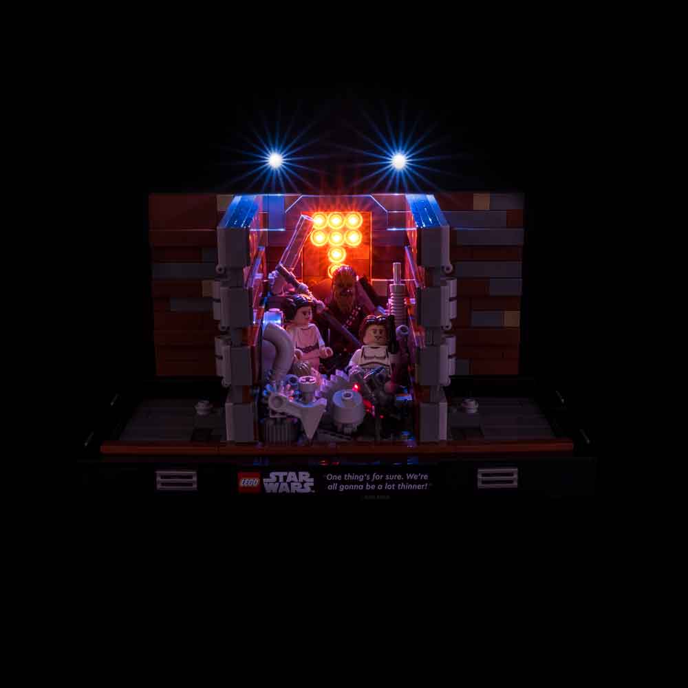 Light My Bricks - LIGHT KIT for LEGO Death Star Trash Compactor Diorama 75339