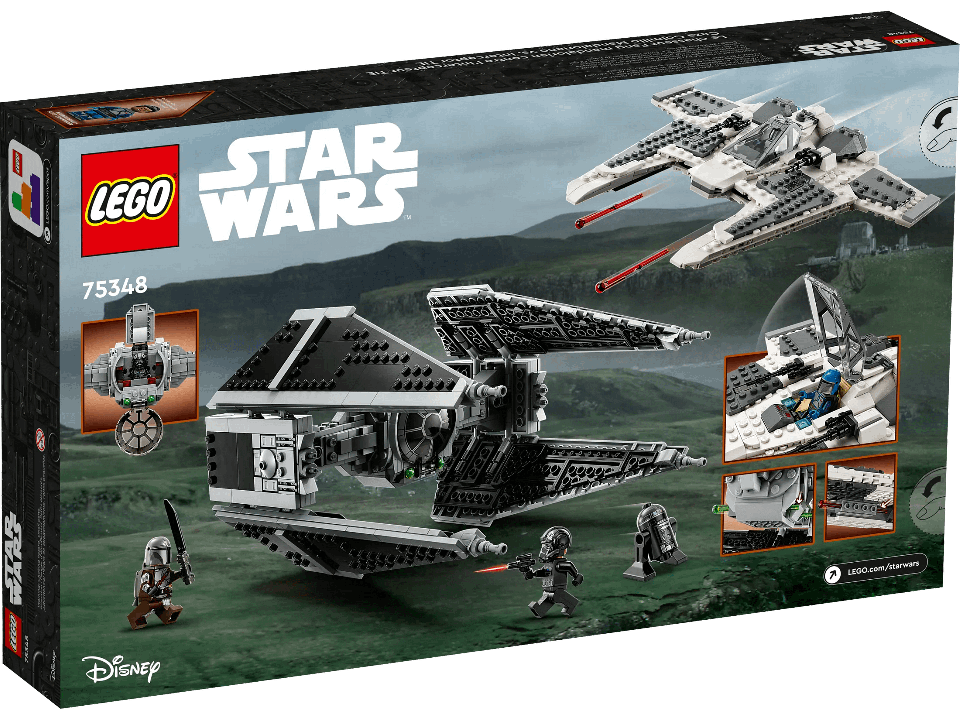 LEGO 75348 Mandalorian Fang Fighter vs. TIE Interceptor - Star Wars