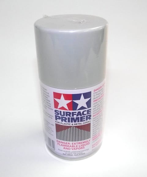 87026  TAMIYA SURFACE PRIMER FOR PLASTIC& METAL GREY 100ml