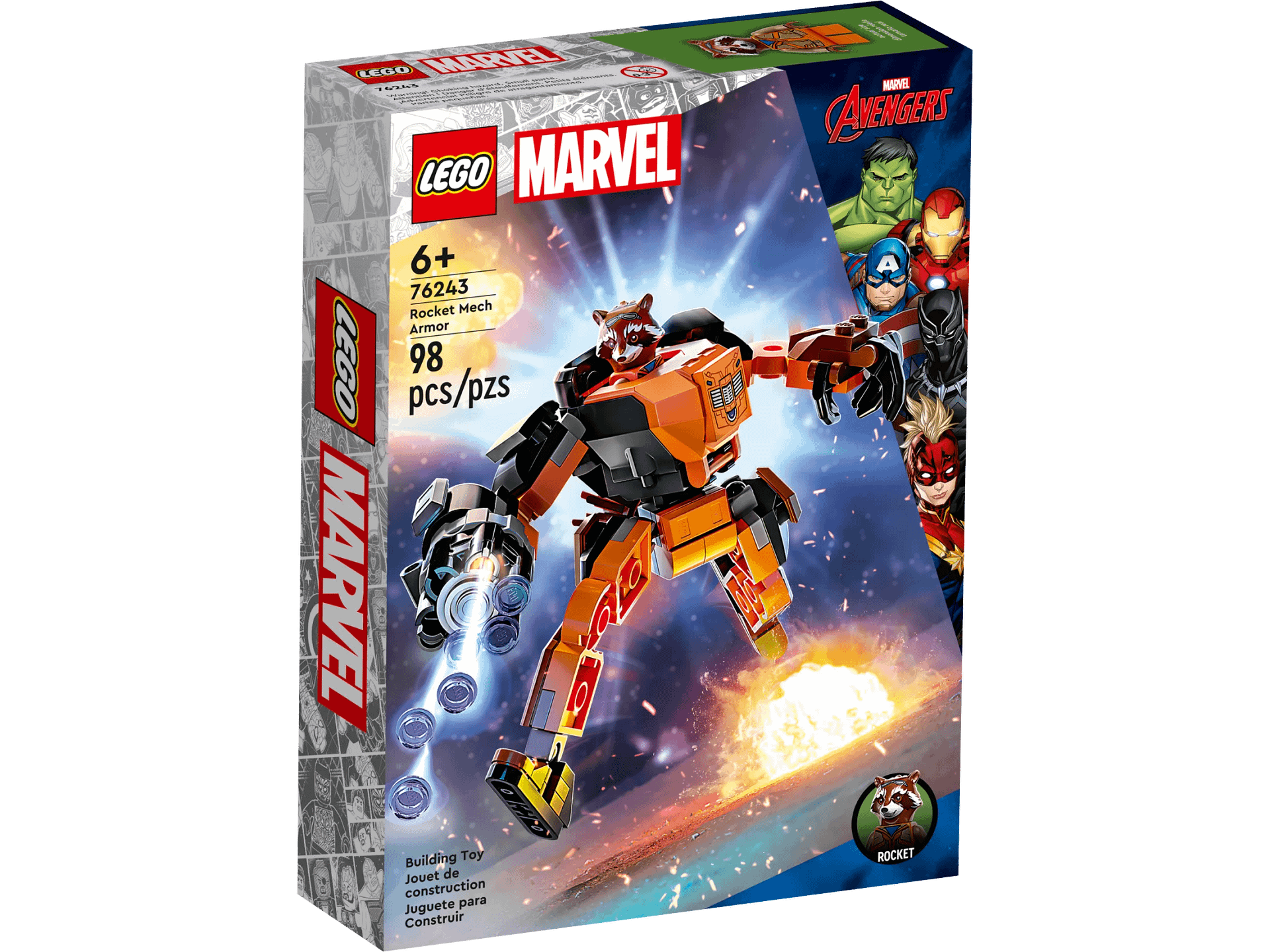 LEGO 76243 Rocket Mech Armor - Marvel Super Heroes