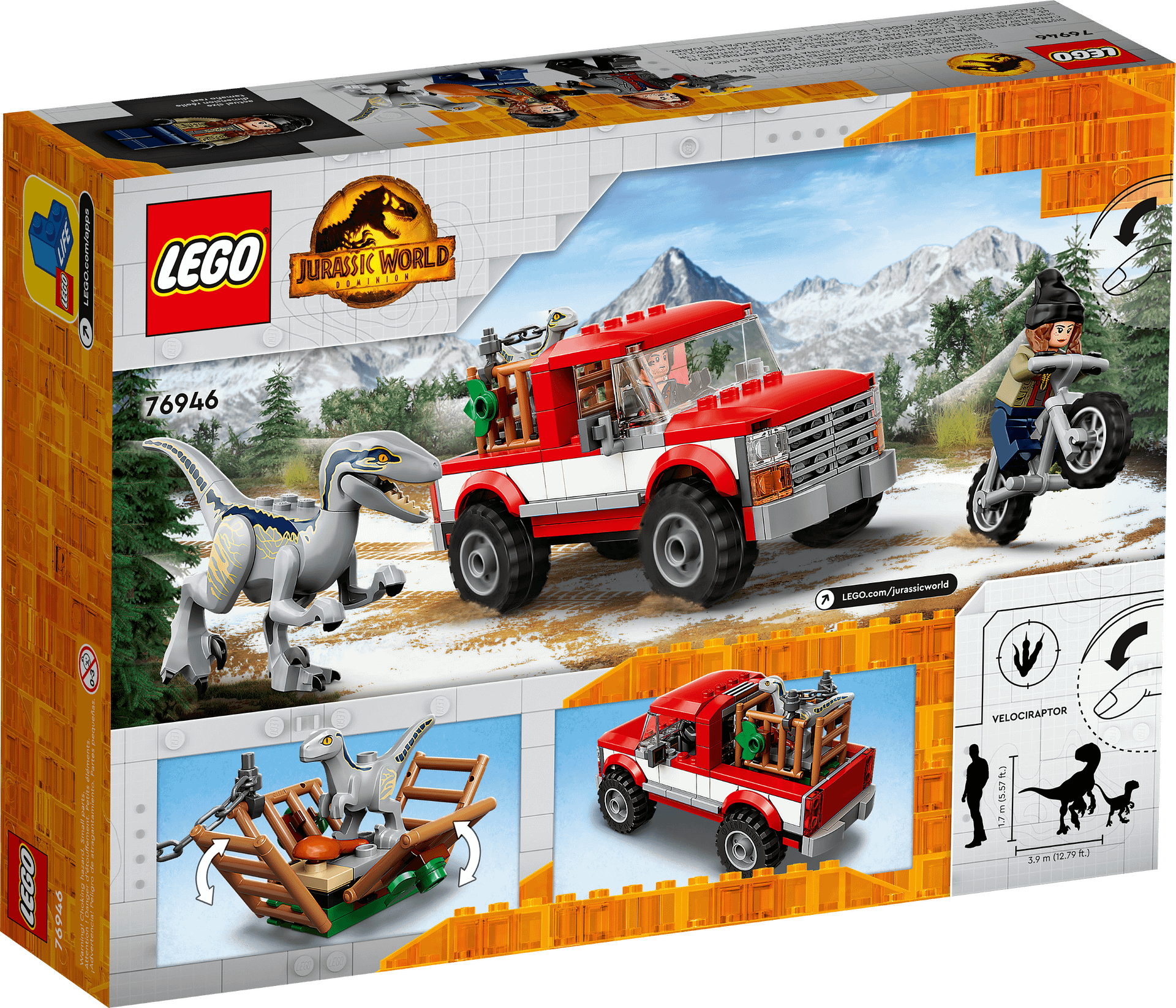 LEGO 76946 Blue & Beta Velociraptor Capture - Jurassic World