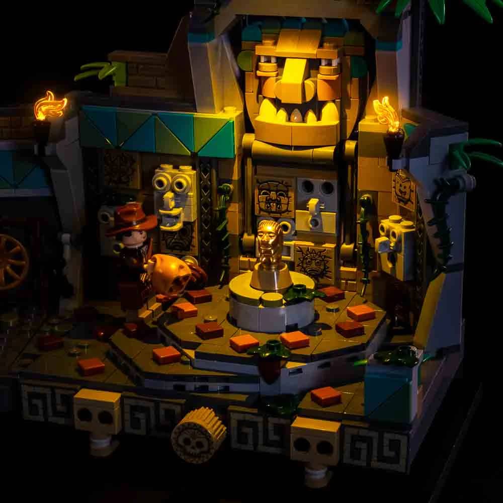 Light My Bricks - Light Kit For LEGO Indiana Jones Temple of the Golden Idol 77015