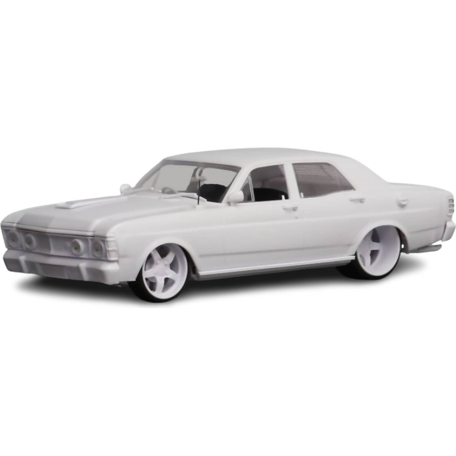 DDA Collectibles - 1:24 Scale - Ford Falcon XW GTHO Custom Slammed Sealed Body Opening Bonnet with Engine - Plastic Diecast Model Kit