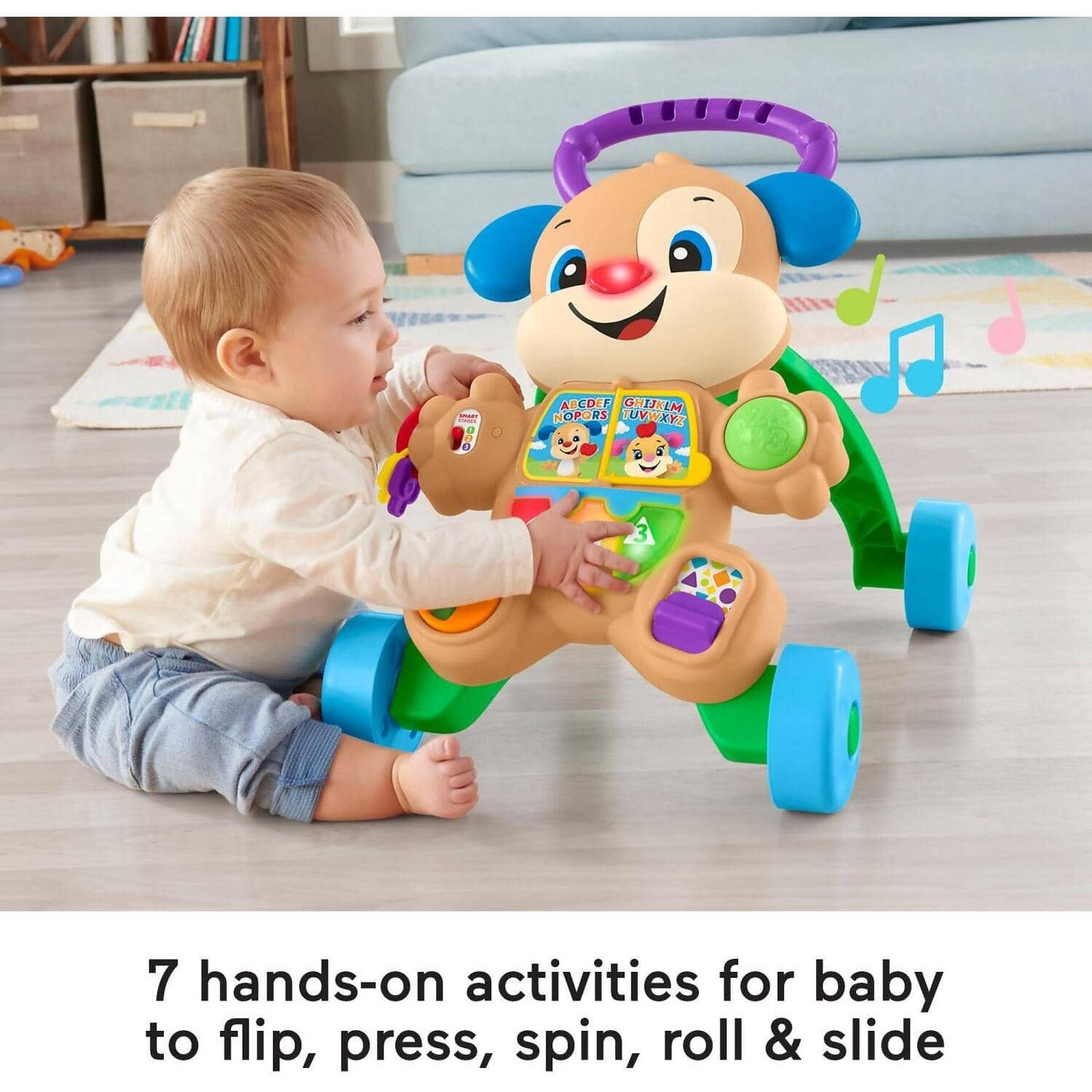 Fisher Price - Laugh & Learn Baby Walker With Smart Stages Learning Content Puppy