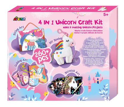 Avenir -  4 In 1 Unicorn Craft Kit