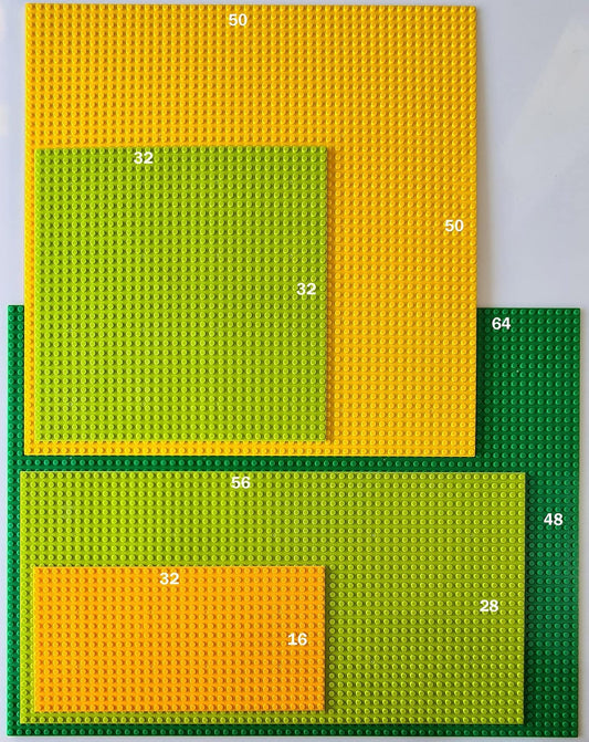 BASEPLATE Double Sided 16x32 Studs D/grey Generic Brand