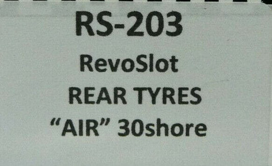 BRM -  SLOT RS-203 RevoSlot Rear Tyres AIR 30shore