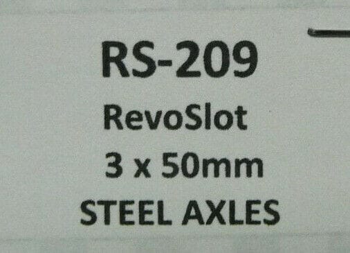 BRM - SLOT RS-209 RevoSlot 3 x 50mm Steel Axles
