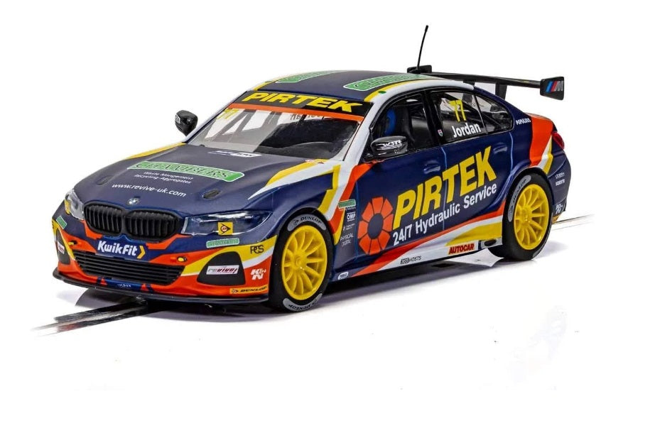 Scalextric - C4194 1:32 BMW 330i M-Sport 77 Jordan slot car also suits Carrera