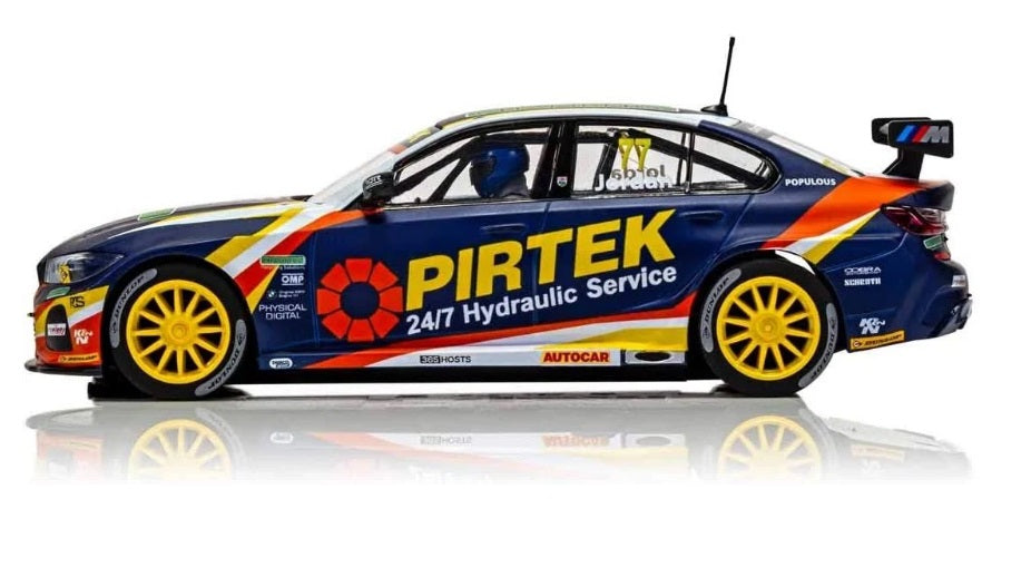 Scalextric - C4194 1:32 BMW 330i M-Sport 77 Jordan slot car also suits Carrera