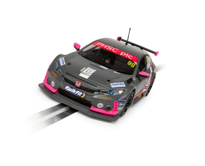 Scalextric - C4317 Honda Civic Type R BTCC 2021 Jade Edwards slot car also suits Carrera