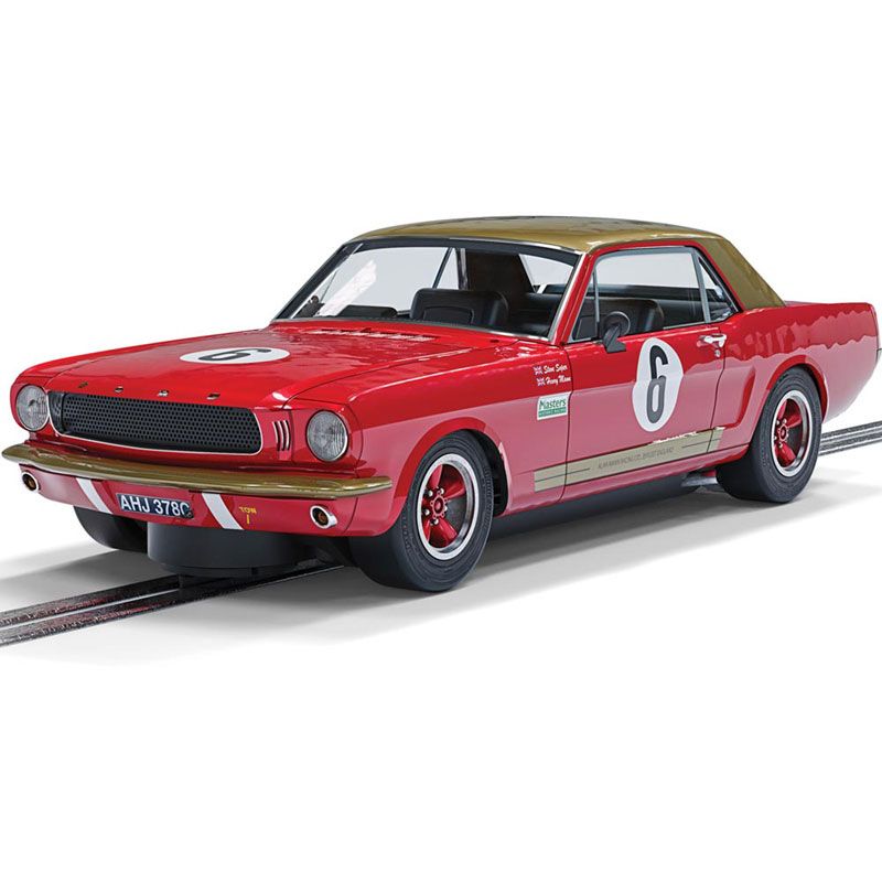 Scalextric - C4339 Ford Mustang Alan Mann Henry Mann and Steve Soper slot car also suits Carrera