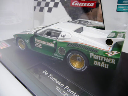 Carrera -  Evolution 1:32 - De Tomaso Pantera Gr5 No22  - Slot Car Also Suits Scalextric