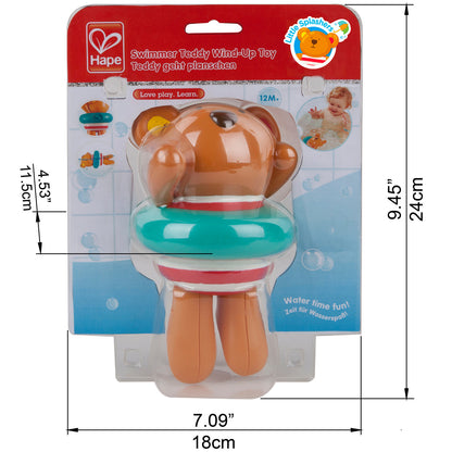 Hape -  Wind Up Swimmer Teddy Toy