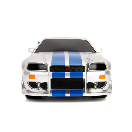 Fast & Furious -    Rc Brian's 2002 Nissan Skyline Gt-r (bnr34) (1:16) Remote Control