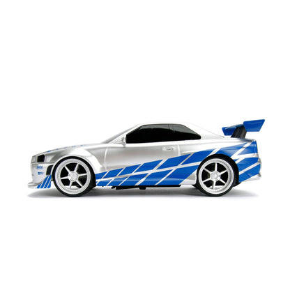 Fast & Furious -    Rc Brian's 2002 Nissan Skyline Gt-r (bnr34) (1:16) Remote Control