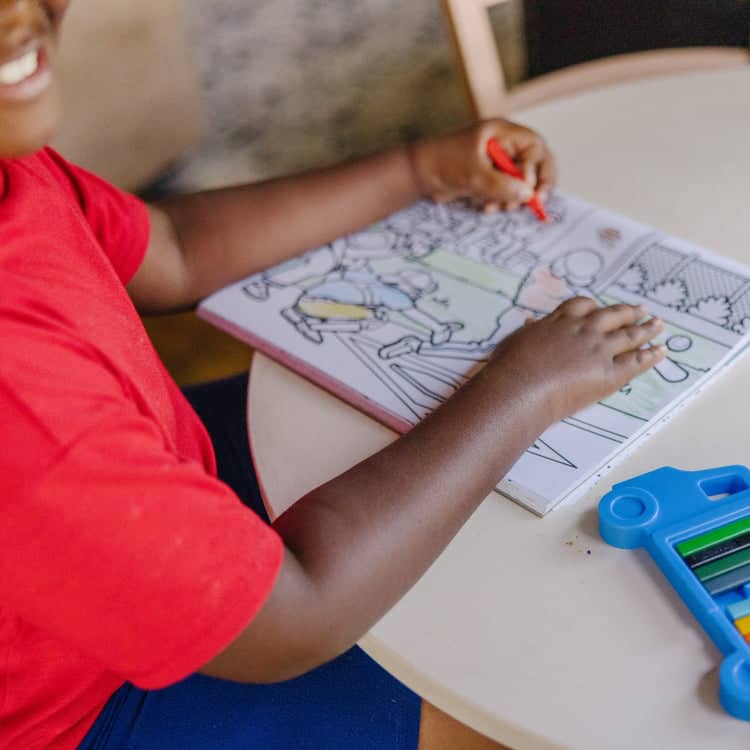 Melissa & Doug - Jumbo 50-page Kids' Coloring Pad - Space Sharks Sports And More