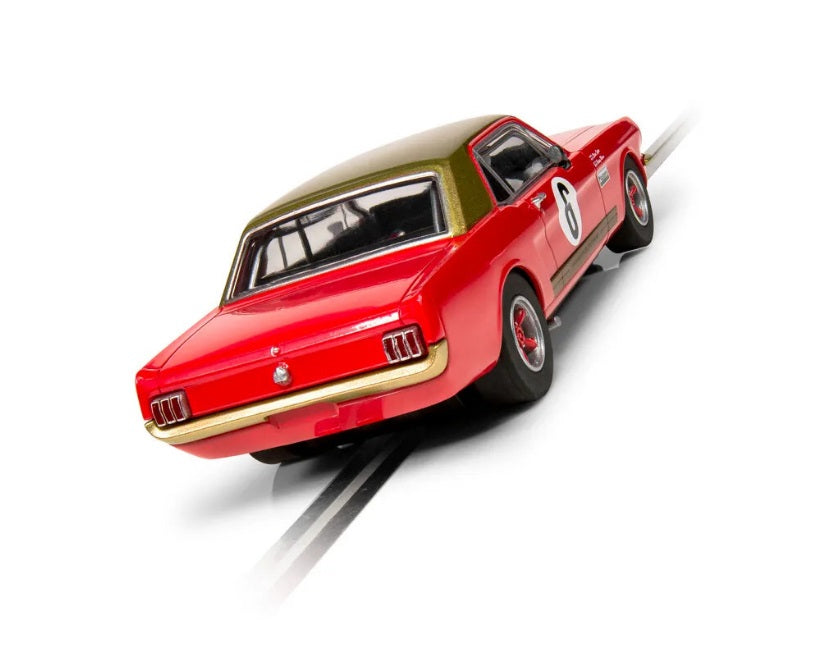 Scalextric - C4339 Ford Mustang Alan Mann Henry Mann and Steve Soper slot car also suits Carrera