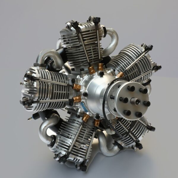 NGH 150cc 4 Stroke 5 Cylinder Radial Gas Engine with Electronic Ignition including  exhaust collector ring