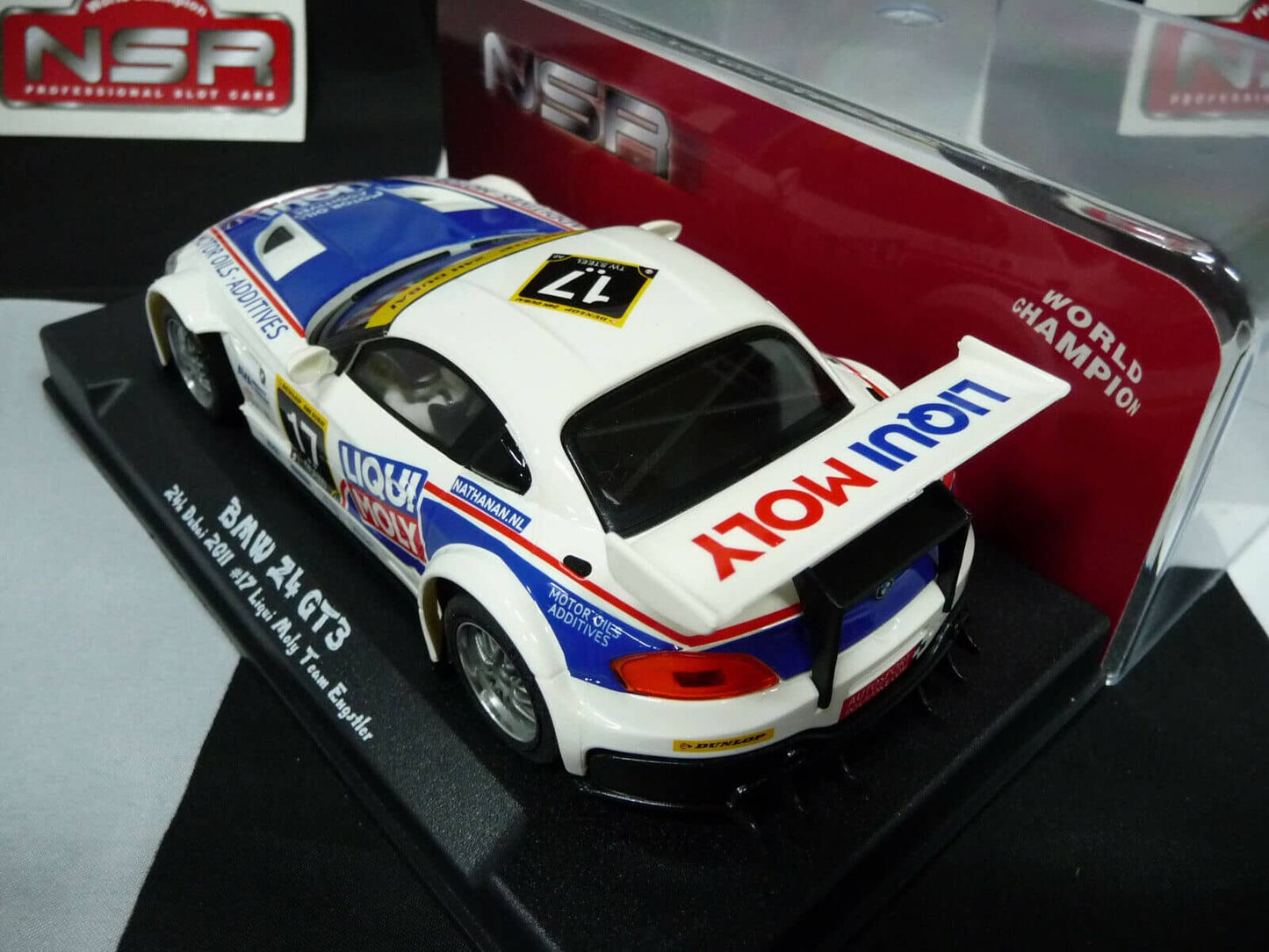 NSR 1:32 0001AW BMW Z4 GT3 E89 Liqui Moly 24h Dubai 2011 slot car also suits  scalextric/carrera