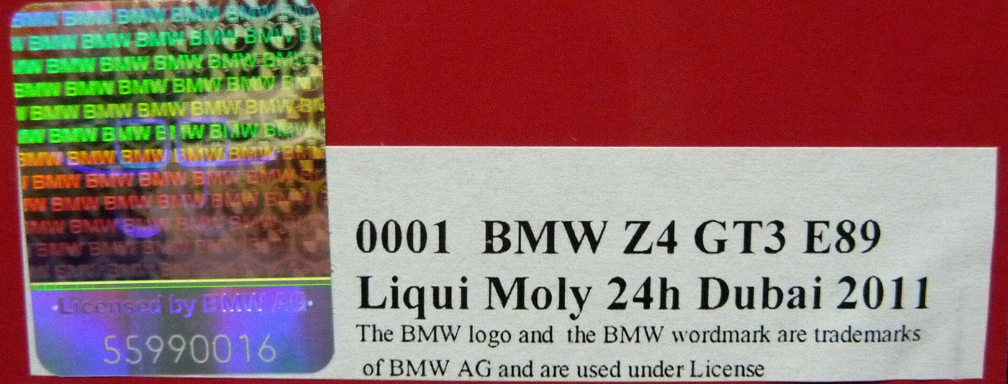 NSR 1:32 0001AW BMW Z4 GT3 E89 Liqui Moly 24h Dubai 2011 slot car also suits  scalextric/carrera