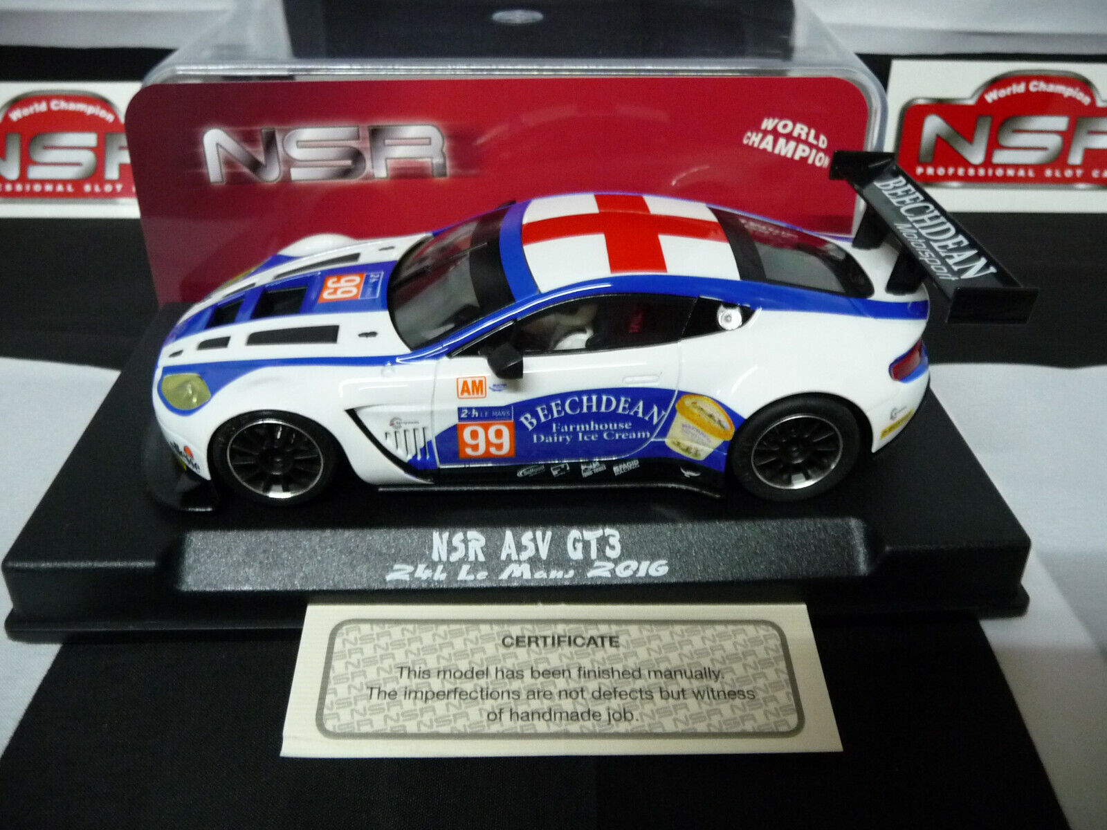 NSR - 1:32 0078AW ASV GT3 Le Mans 24H 2016 No.99 slot car also suits scalextric/carrera