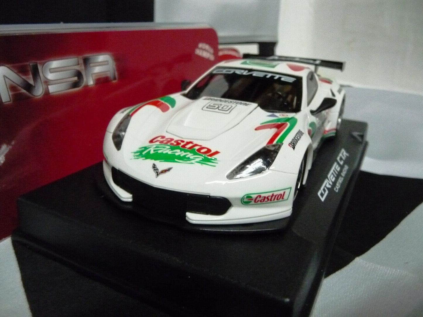 NSR 1:32 0108SW Corvette C7R Castrol Racing No.50 slot car also suits  scalextric/carrera