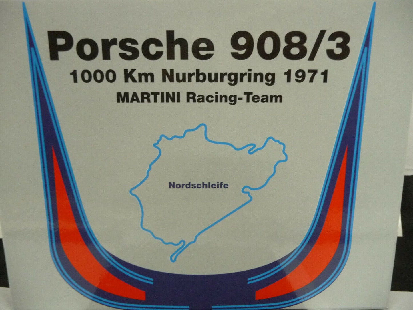 NSR 1:32 SET10 Porsche 908/3 1000km Nurburgring 71 Martini slot car also suits  Scalex/Carrera
