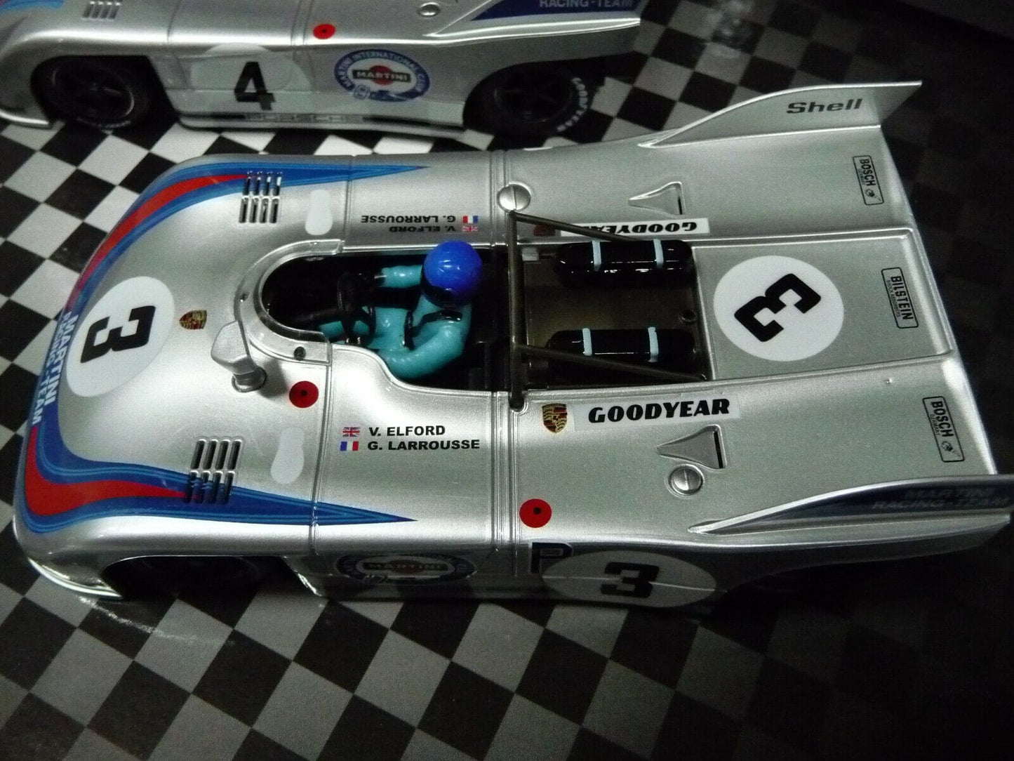 NSR 1:32 SET10 Porsche 908/3 1000km Nurburgring 71 Martini slot car also suits  Scalex/Carrera