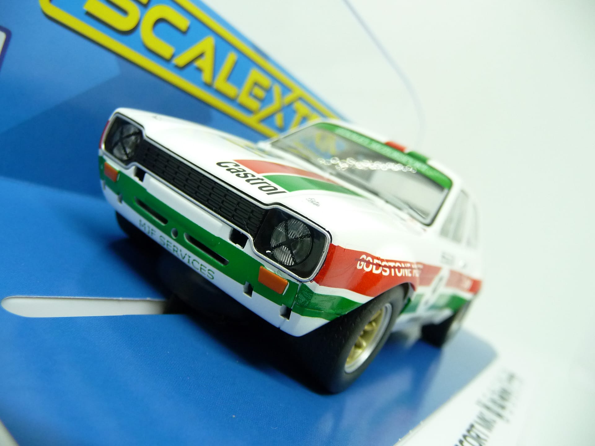 Scalextric - C4314 Ford Escort MKI Mark Freemantle Castrol Racing slot car also suits Carrera