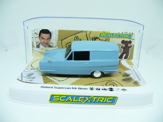 Scalextric -  C4259 1:32 RELIANT REGAL SUPERVAN MR BEAN Slot Car Suit Carrera