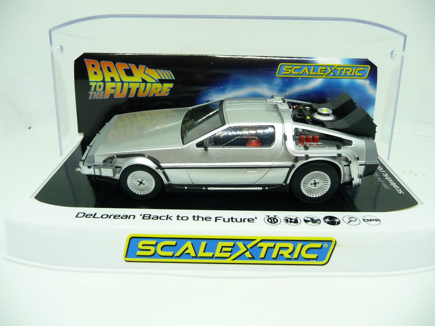 Scalextric C4117 Delorean - 'Back to the Future slot car also suits Carrera