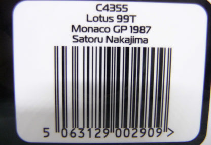 Scalextric -  C4355 Lotus 99t - Monaco Gp 1987 - Satoru Nakijima