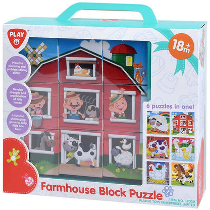 Farmhouse Block Puzzle Playgo Toys Ent. Ltd