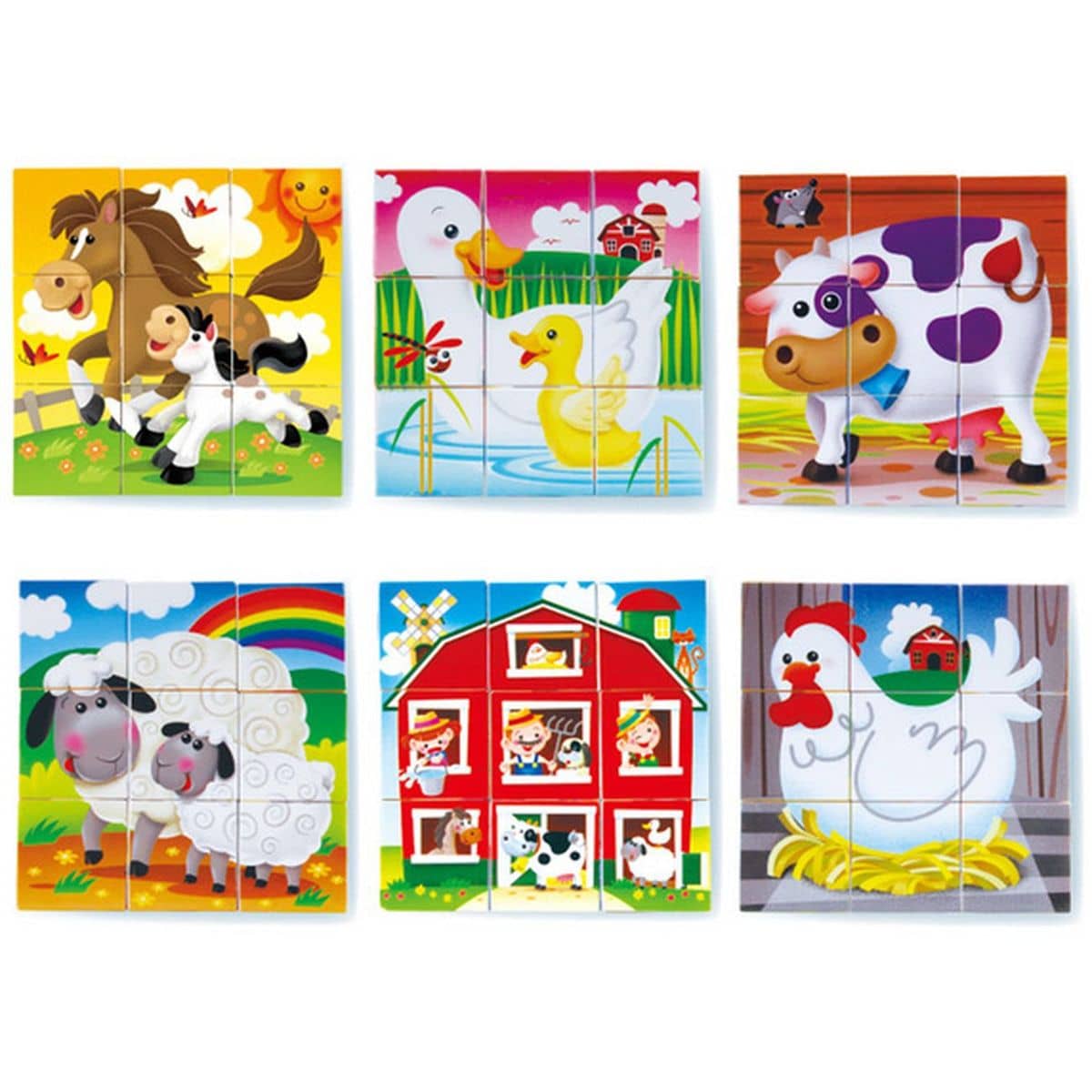 Farmhouse Block Puzzle  Playgo Toys Ent. Ltd