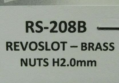 RevoSlot -  RS-208B RevoSlot Brass Nuts H2.0mm + Screws