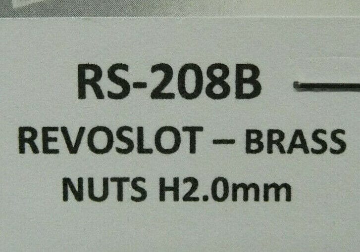 RevoSlot - RS-208B RevoSlot Brass Nuts H2.0mm + Screws