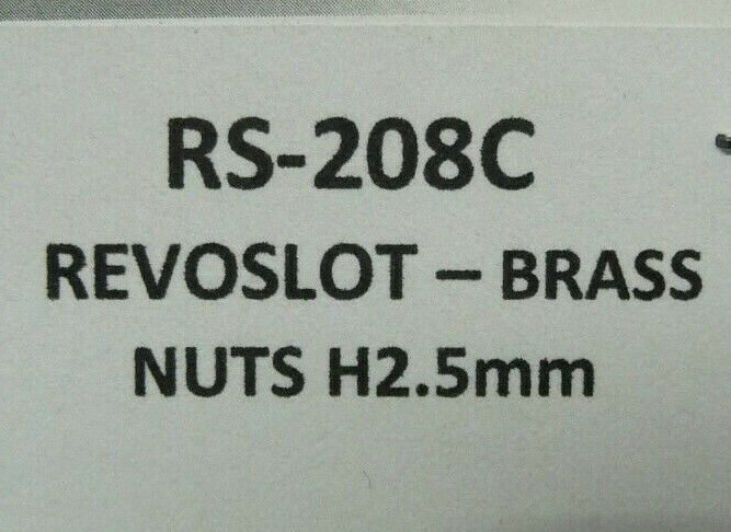 RevoSlot - RS-208C RevoSlot Brass Nuts H2.5mm + Screws