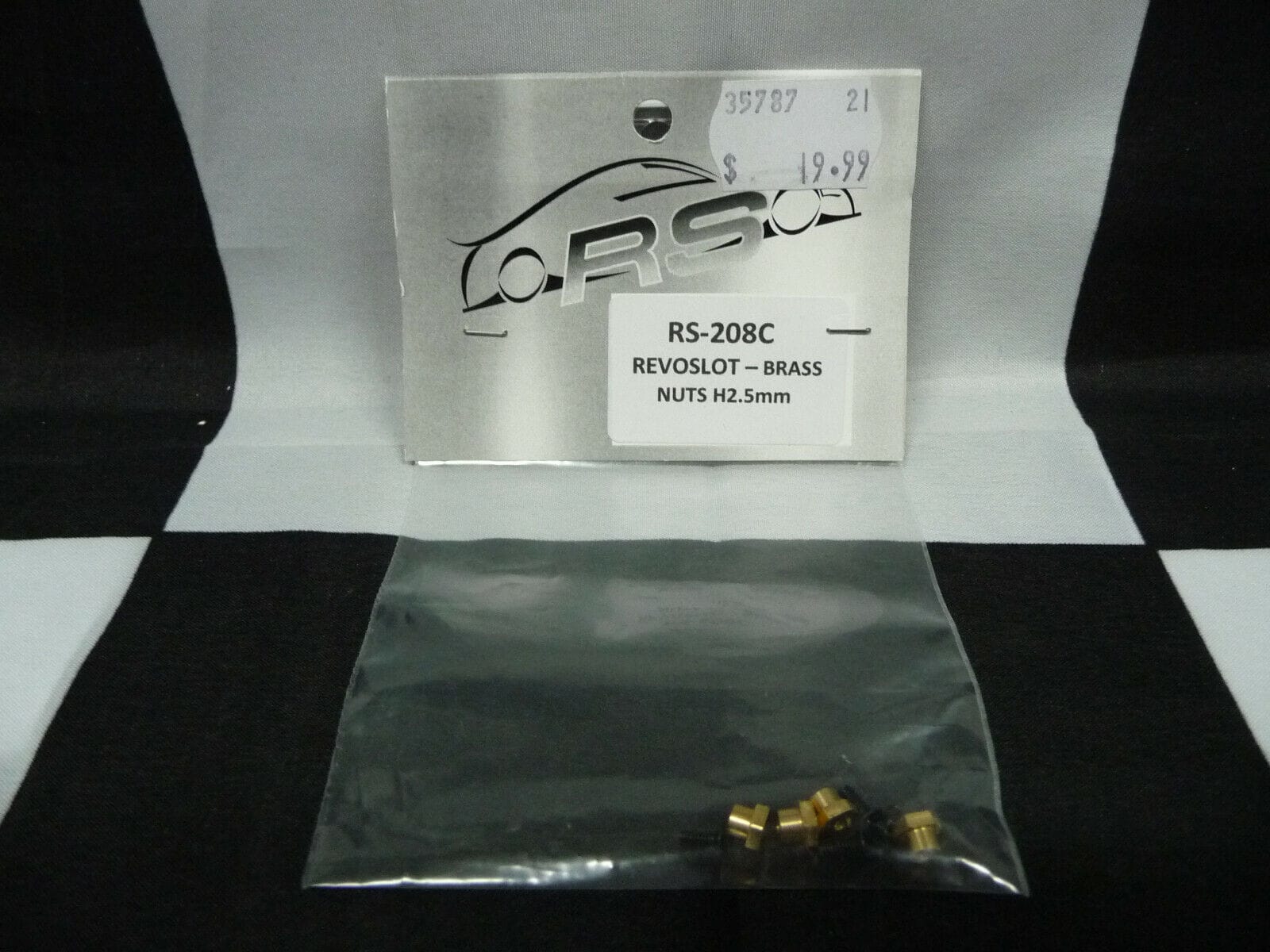 RevoSlot - RS-208C RevoSlot Brass Nuts H2.5mm + Screws