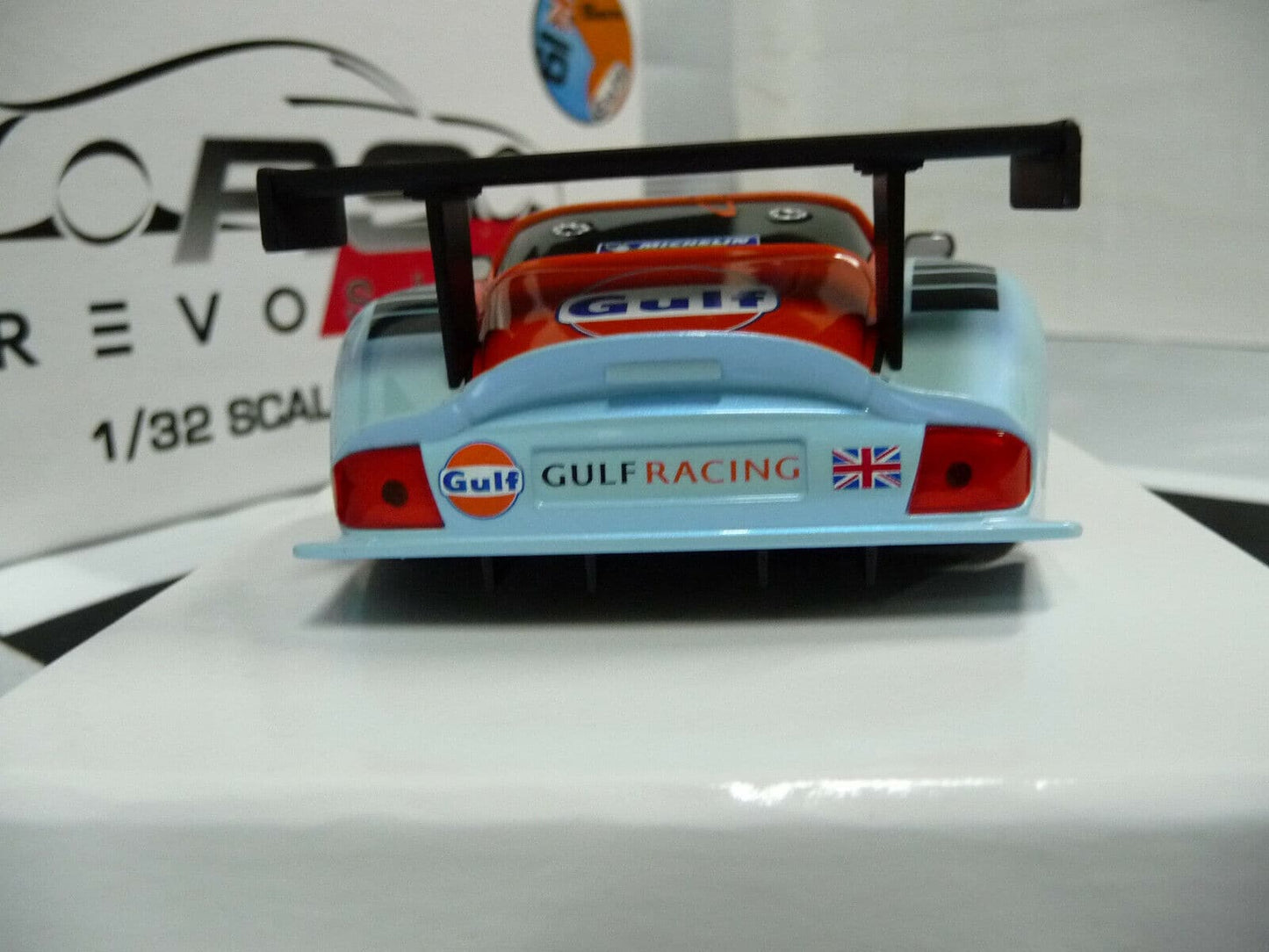 Revoslot 1:32 RS0070 Marcos Gulf Racing No19 slot car also suits  Scalextric/Carrera