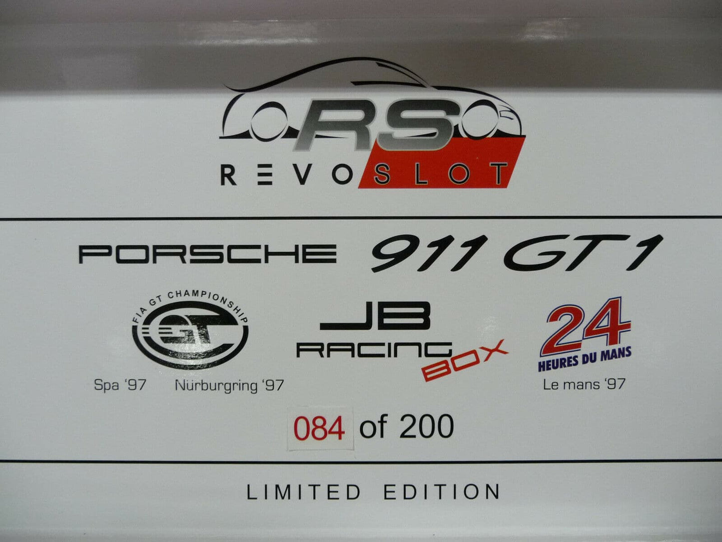 Revoslot RS0092 Porsche 911 GT1 3 Car Pack JB Racing suit Scaletric/Carrera