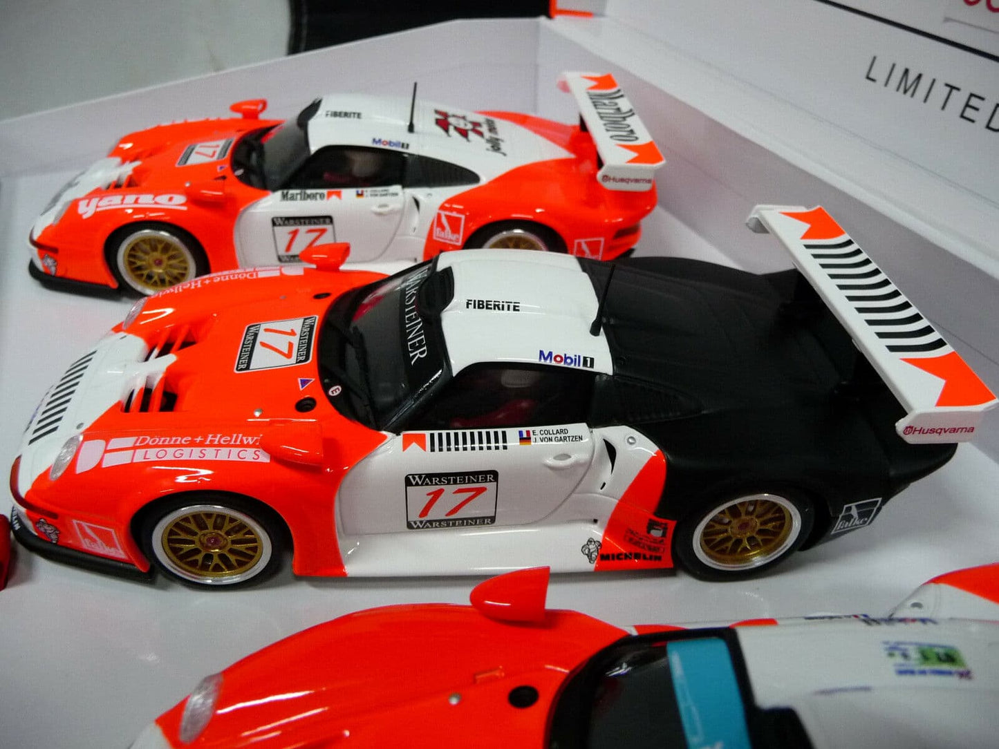 Revoslot RS0092 Porsche 911 GT1 3 Car Pack JB Racing suit Scaletric/Carrera
