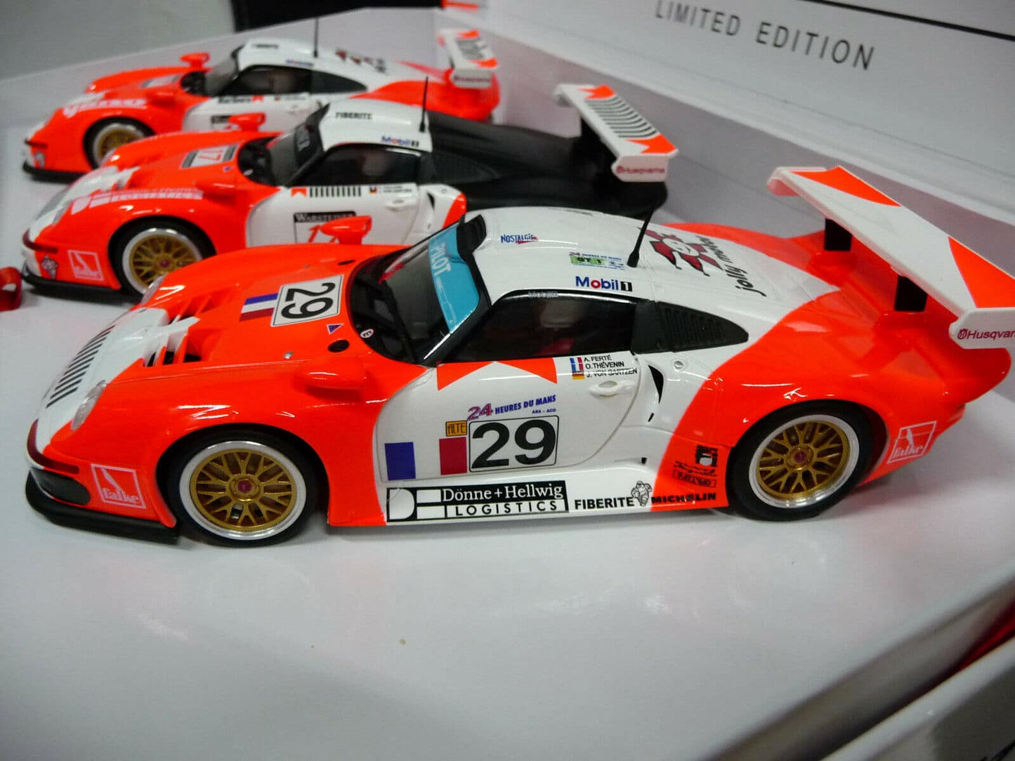 Revoslot RS0092 Porsche 911 GT1 3 Car Pack JB Racing suit Scaletric/Carrera