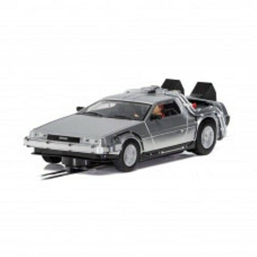 Scalextric - C4117 Delorean - 'Back to the Future slot car also suits Carrera