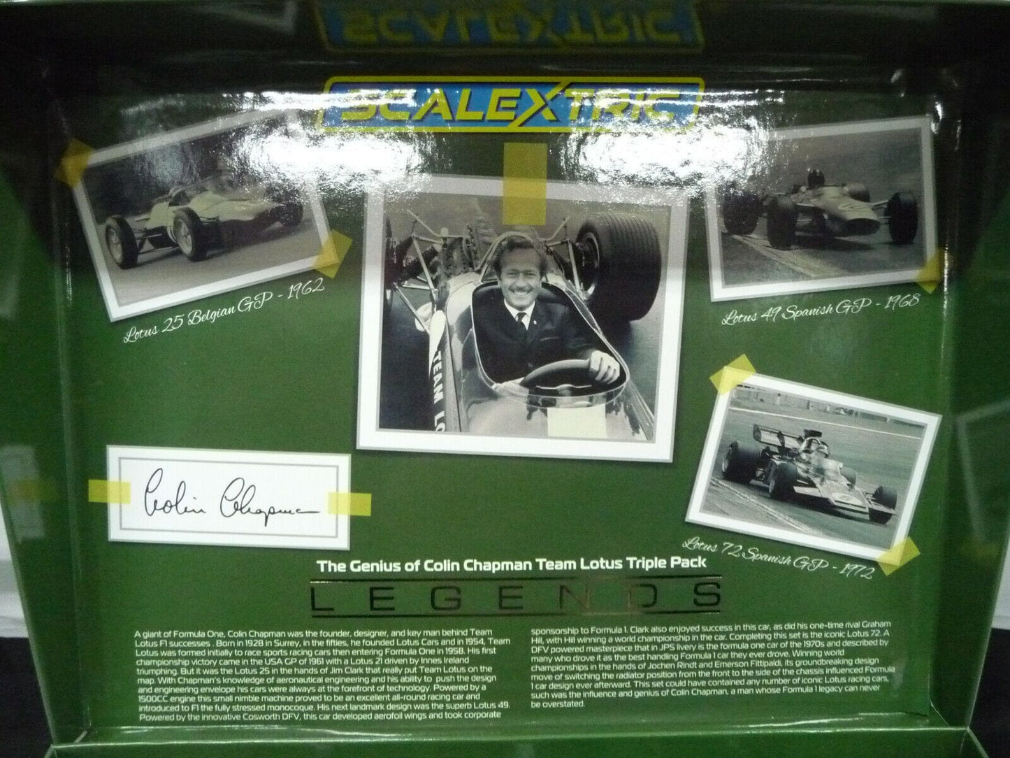 Scalextric C4184A 1:32 The Genius of Colin Chapman Team Lotus Triple Pack