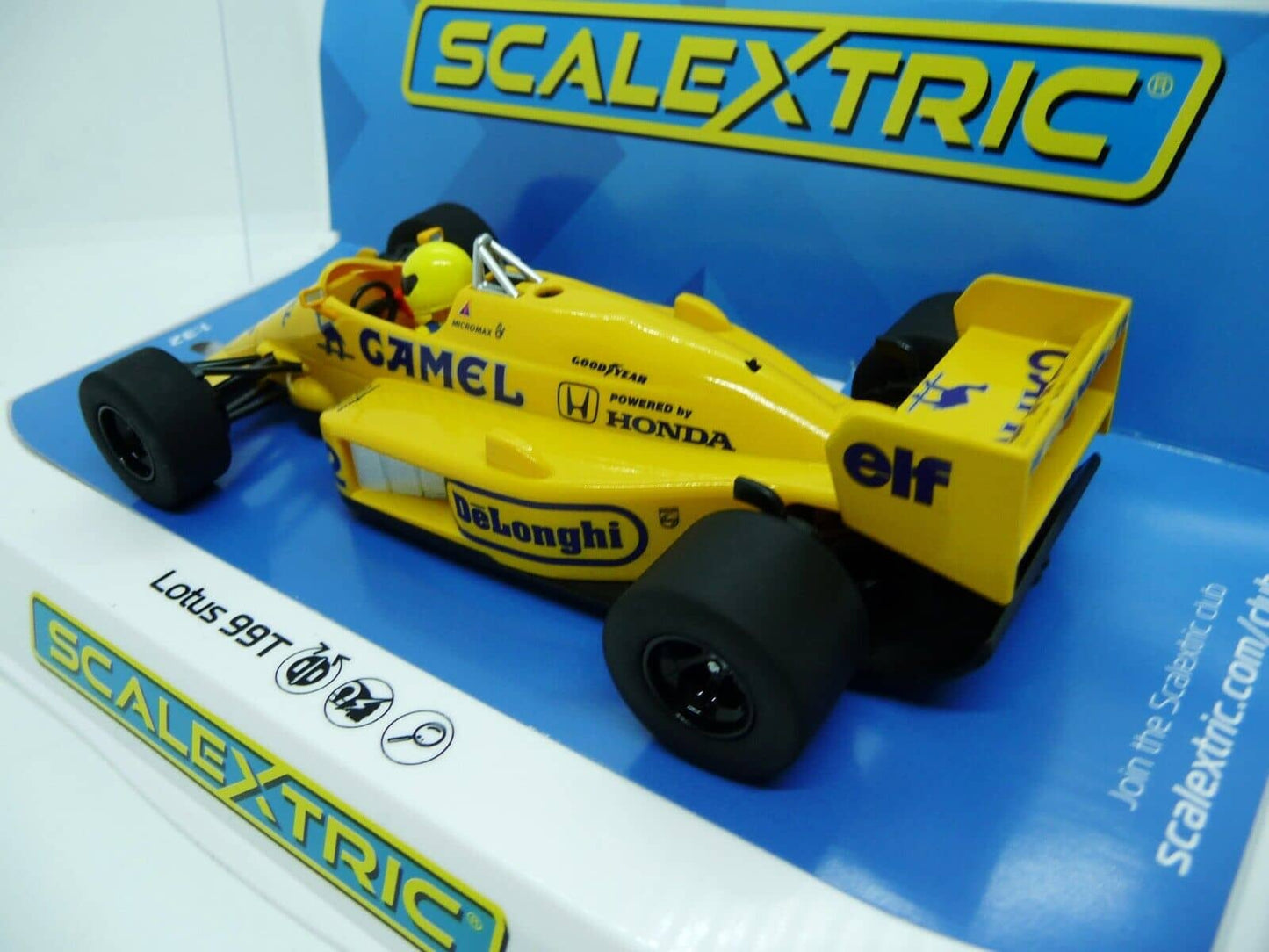 Scalextric C4251 Lotus 99T Monaco GP 1987 Ayrton Senna slot car also suits Carrera