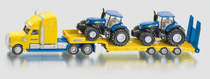 Siku - Truck With New Holland  Tractors Farmer Transporter