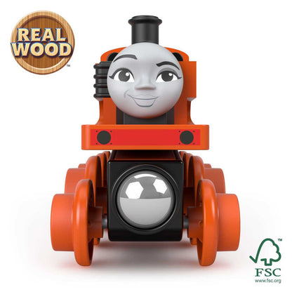Thomas & Friends - Wooden Railway Nia Engine and Coal-Car - Fisher-Price
