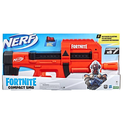 Nerf -  Fortnite Compact Smg Motorized Dart Blaster Ultra Red Wrap 8-dart Internal Clip Includes 8 Nerf Elite Foam Darts Hasbro